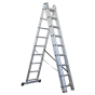 Aluminium Extension Combination Ladder 3x9 EN 131 Sealey Part No. ACL3