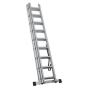 Aluminium Extension Combination Ladder 3x9 EN 131 Sealey Part No. ACL3