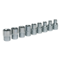 TRX-Star Female Socket Set 9pc 1/2"Sq Drive E10-E24 Sealey Part No. AK230