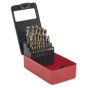 HSS Cobalt Split Point Fully Ground Drill Bit Set 25pc Metric Sealey Part No. AK4702