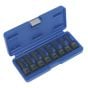 Impact Spline Socket Bit Set 8pc 1/2"Sq Drive Sealey Part No. AK5604