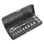 Low Profile Socket Set 13pc 3/8"Sq Drive Metric Sealey Part No. AK5780