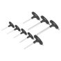 Hex Key Set 8pc T-Handle Metric Sealey Part No. AK7143