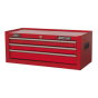 Mid-Box 3 Drawer with Ball Bearing Slides - Red Sealey Part No. AP223