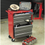 Rollcab 7 Drawer with Ball Bearing Slides - Red/Grey Sealey Part No. AP22507BB