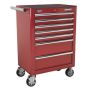 Rollcab 7 Drawer with Ball Bearing Slides - Red Sealey Part No. AP26479T