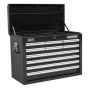 Topchest 10 Drawer with Ball Bearing Slides - Black Sealey Part No. AP33109B