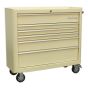 Rollcab 6 Drawer Wide Retro Style - Cream Sealey Part No. AP41206