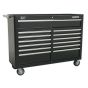 Rollcab 13 Drawer with Ball Bearing Slides - Black Sealey Part No. AP5213TB