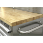 Mobile Stainless Steel Tool Cabinet 10 Drawer with Backboard & 2 Wall Cupboards Sealey Part No. AP5520SS