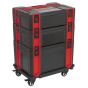 ABS Stackable Click Together Toolbox Combo with Castors