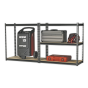 Racking Unit with 5 Shelves 340kg Capacity Per Level Sealey Part No. AP900R