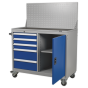 Industrial Mobile Workstation 5 Drawer & 1 Shelf Locker Sealey Part No. API1103A