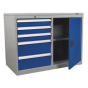 Industrial Cabinet/Workstation 5 Drawer & 1 Shelf Locker Sealey Part No. API1103B