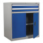 Industrial Cabinet 2 Drawer & 1 Shelf Double Locker Sealey Part No. API8810