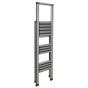 Aluminium Professional Folding Step Ladder 3-Step 150kg Capacity Sealey Part No. APSL3