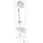 Blade Motor and Cutting System Assembly for Husqvarna Automower 115H