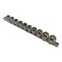 Sockets On Rail Set of 10 Metric 1/2in Drive by BlueSpot - 1526