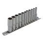 Deep Socket Set of 11 Metric 1/4in Square Drive by BlueSpot - 1540