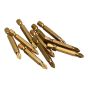 Titanium Coated Screwdriver Bits PZ2 50mm Pack of 10 by BlueSpot - 14105