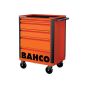 Bahco 5 Drawer B Tool Trolley K Orange