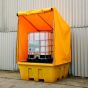 Framed Covered Spill Pallet for Single IBC 168x168x271cm Capacity 1260ltrs