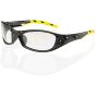 Florida Safety Spectacles Anti-Fog Low Impact EN166 Class 1 Blk Frame Clear