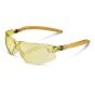 H10 Safety Spectacles Polycarbonate Lens Anti-Fog Ergo Temple Fit Yellow