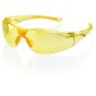 Memphis Safety Spectacles Non-Slip Nosepiece EN166 Class 1 FT Lens Yellow