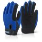 B-Brand Power Tool Glove H/D Wearing Stretch Nylon Backing Fleece Lined MED