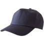 Baseball Cap Pre-Curved Standard Peak Fabric 5 Panel Low Profile Navy blue