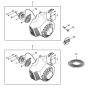 Rewind Starter for Stihl BG 55