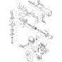 Main Assembly for Makita BJR240 Cordless Reciprocating Saws