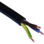 2.5mm 3 Core Cable H07 Black Rubber Flexible (50 Metre)