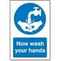 Wash Hands S/Adhesive