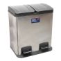 Pedal Bin Recycling 40ltr Stainless Steel Sealey Part No. BM73