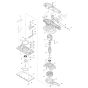 Makita BO3711 Sander Assembly
