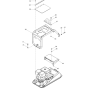 Upper Mass Assembly-2 for Wacker BPU4045A 5000610345 (Petrol) Rev. 101 Reversible Plate Compactors