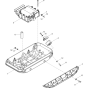 Baseplate Assembly for Wacker BPU4045A 5000610345 (Petrol) Rev. 101 Reversible Plate Compactors