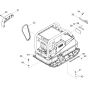 Vibratory Plate Assembly-2 for Wacker BPU5045A 5000008545 (Petrol) Rev. 109 Reversible Plate Compactors