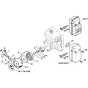 Rewind Starter Muffler for BR340