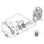 Rewind Starter for Stihl BR 600