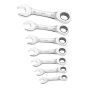 Stubby Ratchet Spanner Set 7 Piece Metric by Britool - E111104