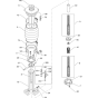 Guide Cylinder Assembly for Wacker Neuson BS60-2 Walbro Carb (Auto Choke) Trench Rammer