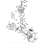 Crankcase Cylinder Assembly for Stihl BT106 Earth Auger