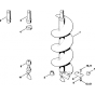 Earth Auger Assembly for Stihl BT308 Earth Auger