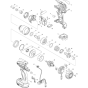 Main Assembly for Makita BTD146 Impact Drivers