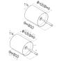 Bomag BW 71 E Drum Assembly