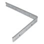 200mm 8" x 6" - Fluted Angle Bracket used by the plumbing trade Galvanised