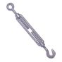 8mm x 110mm Forged Straining Screw - Hook to Eye, Zinc Plated